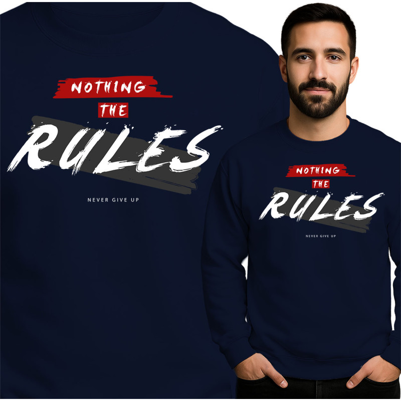 Bluza męska 'Nothing The Rules'