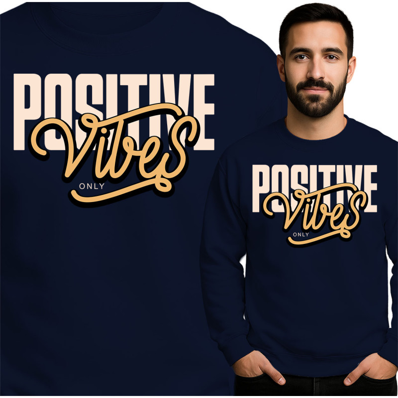 Bluza męska 'Positive Vibes'