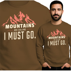 Bluza męska 'Mountains Are Calling I Must Go'