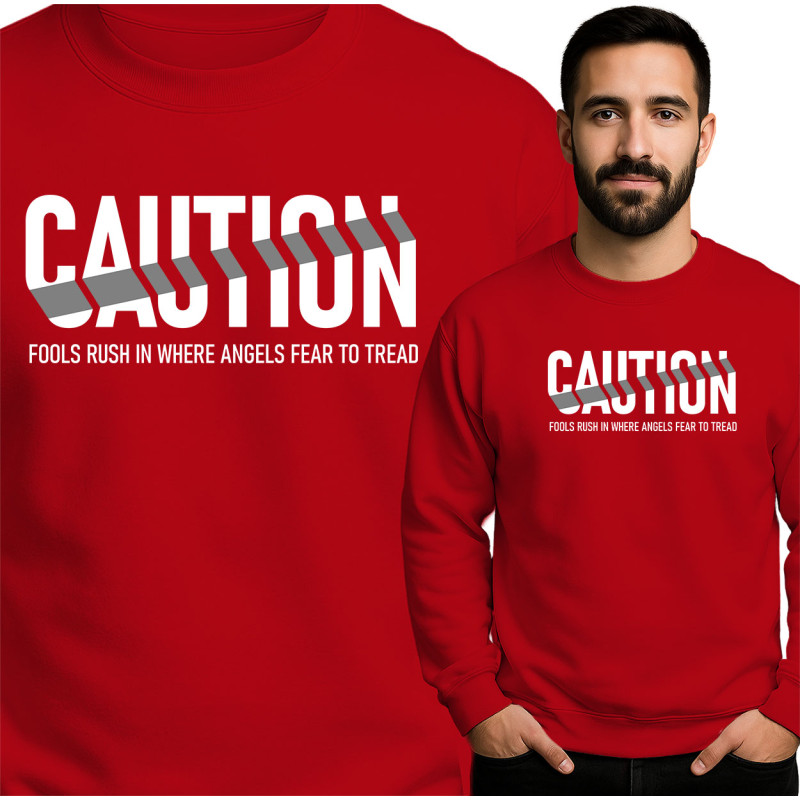 Waarschuwings Sweatshirt - Uniek Statement Item