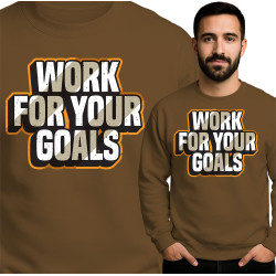Motiverende Sweatshirt - Werk Voor Je Doelen
