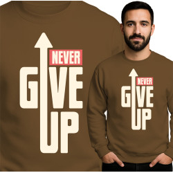 Inspirerende Sweatshirt - Geef Nooit Op