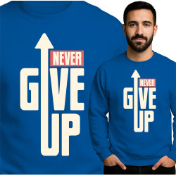 Inspirerende Sweatshirt - Geef Nooit Op