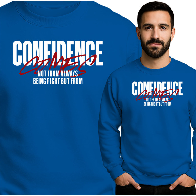 Bluza męska 'Confidence Comes'