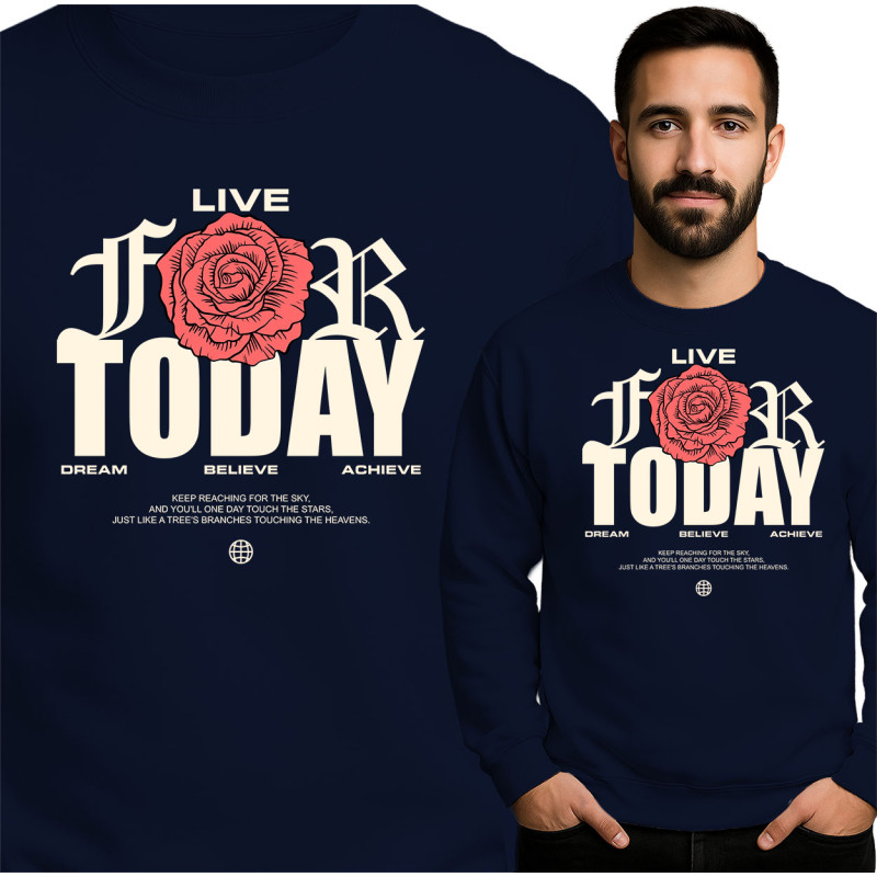Bluza męska 'Live for Today'