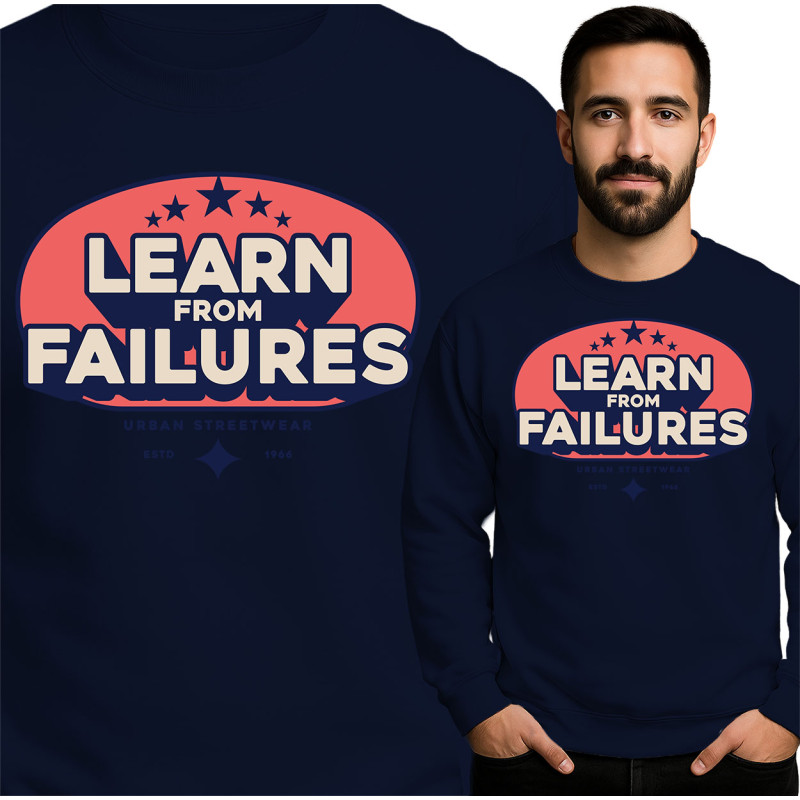 Bluza męska 'Learn From Failures'