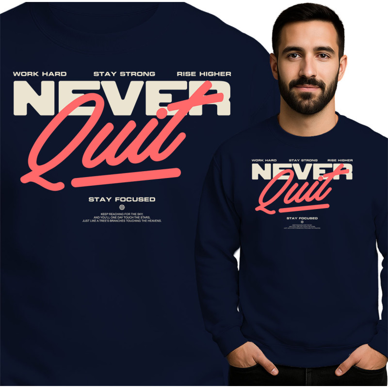 Bluza męska 'Never Quit'