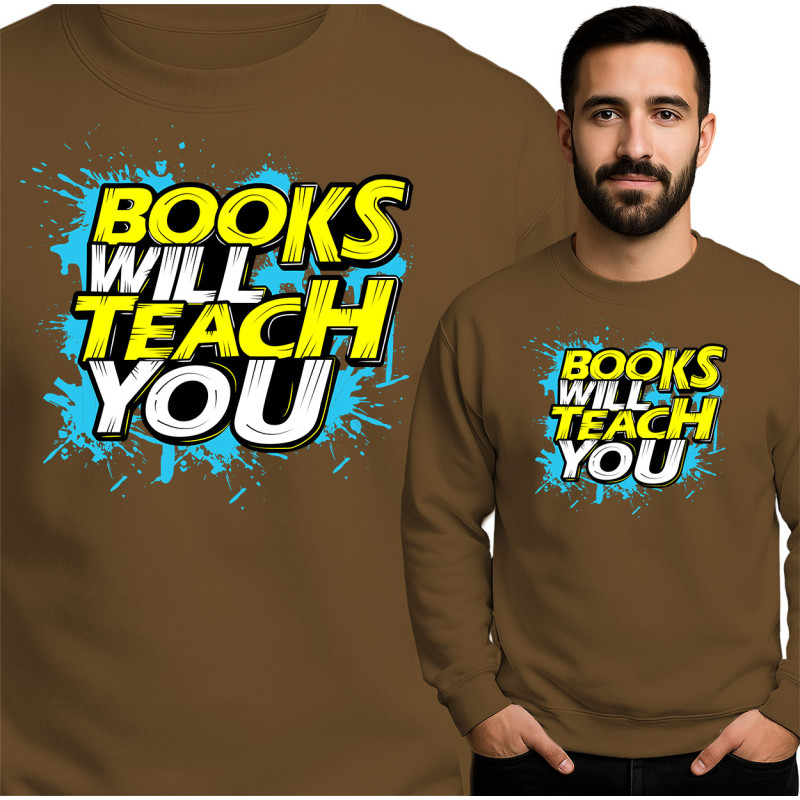 Bluza męska 'Books Will Teach You '