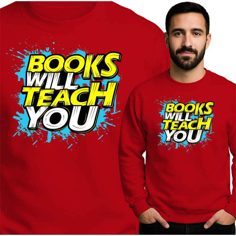 Bluza męska 'Books Will Teach You '