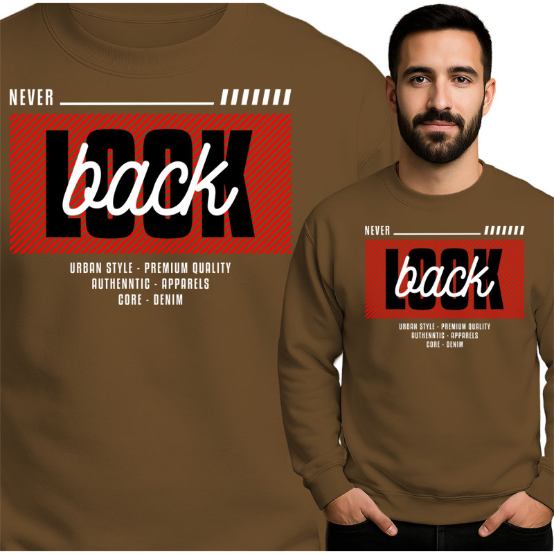 Bluza męska 'Never Look Back'