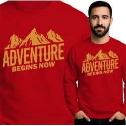 Bluza męska 'Adventure Begins Now'