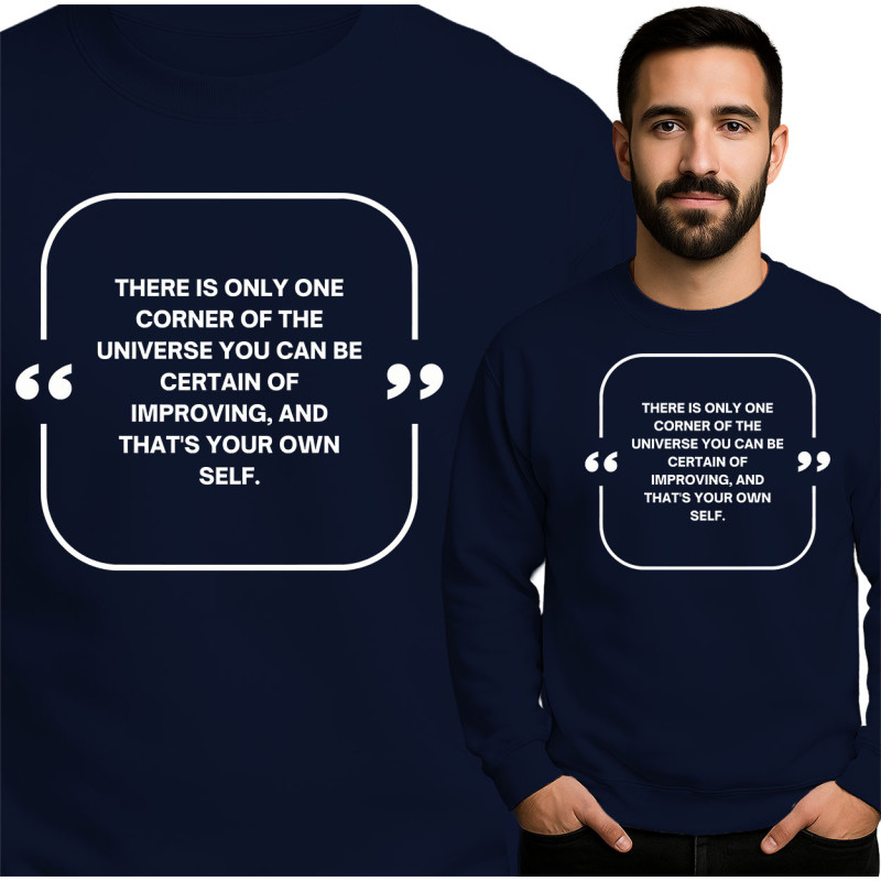 Bluza męska 'It Always Seems Impossible Until It’s Done'