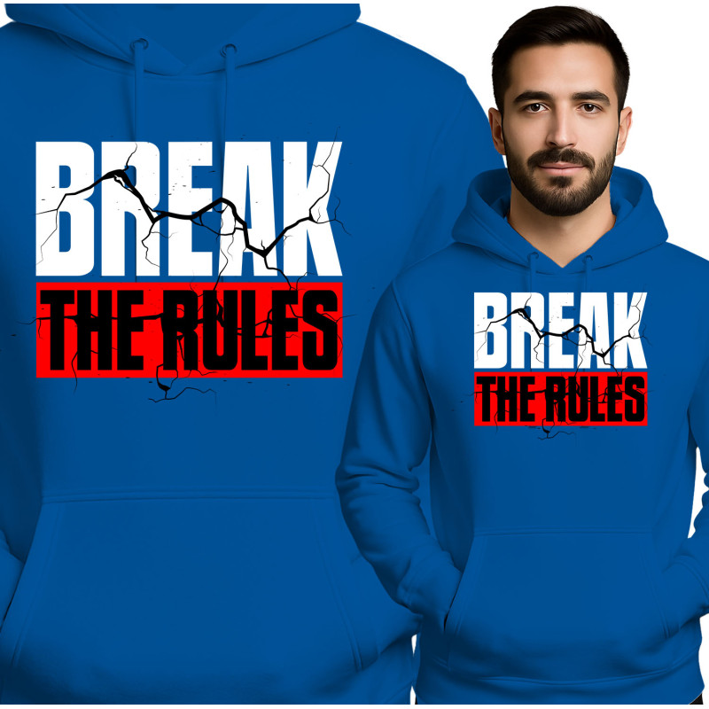 Bluza męska 'Break the Rules'