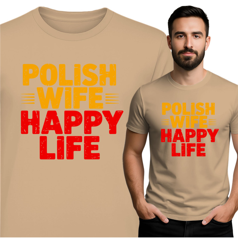 Polish Wife Happy Life T-Shirt