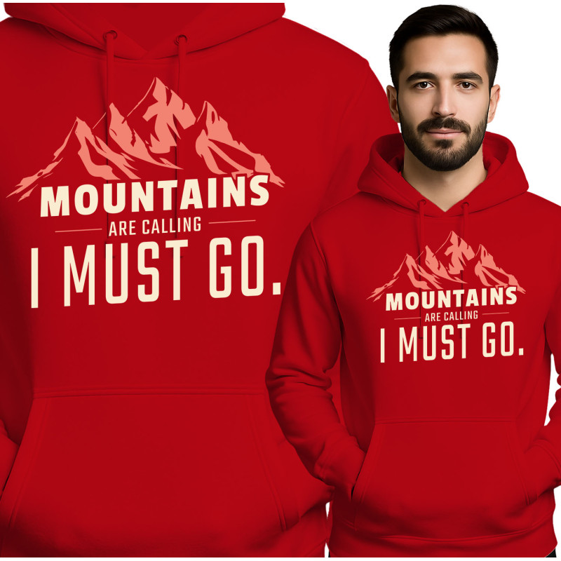 Hoodie met Bergen Motief