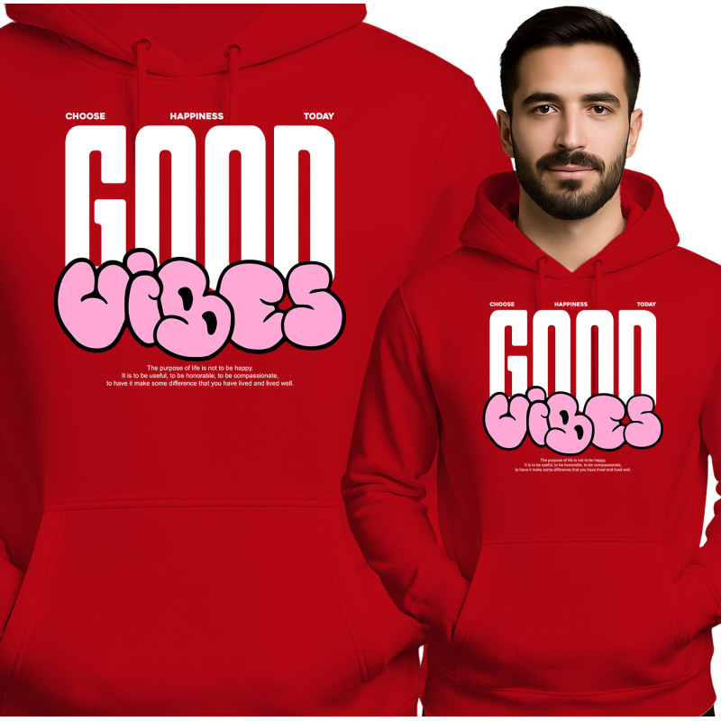 Good Vibes Hoodie - Kies Vandaag voor Geluk