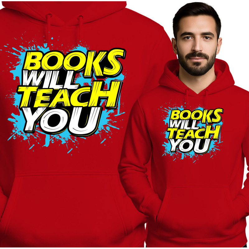 Bluza męska 'Books Will Teach You'