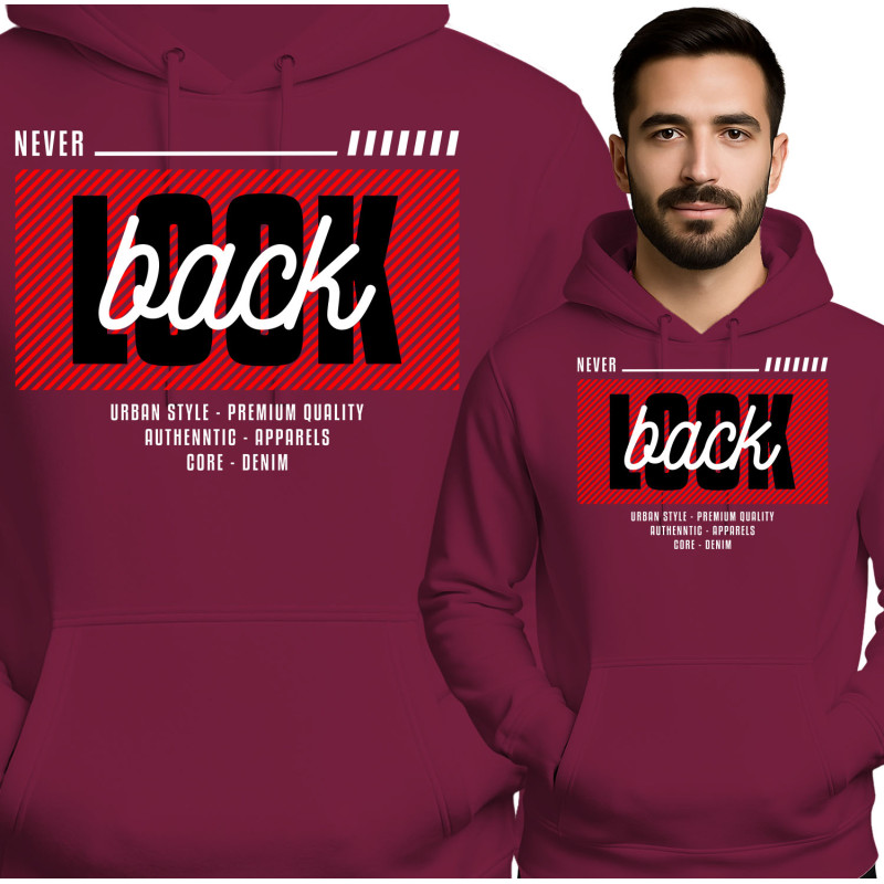 Back Bluza męska 'Never Look'