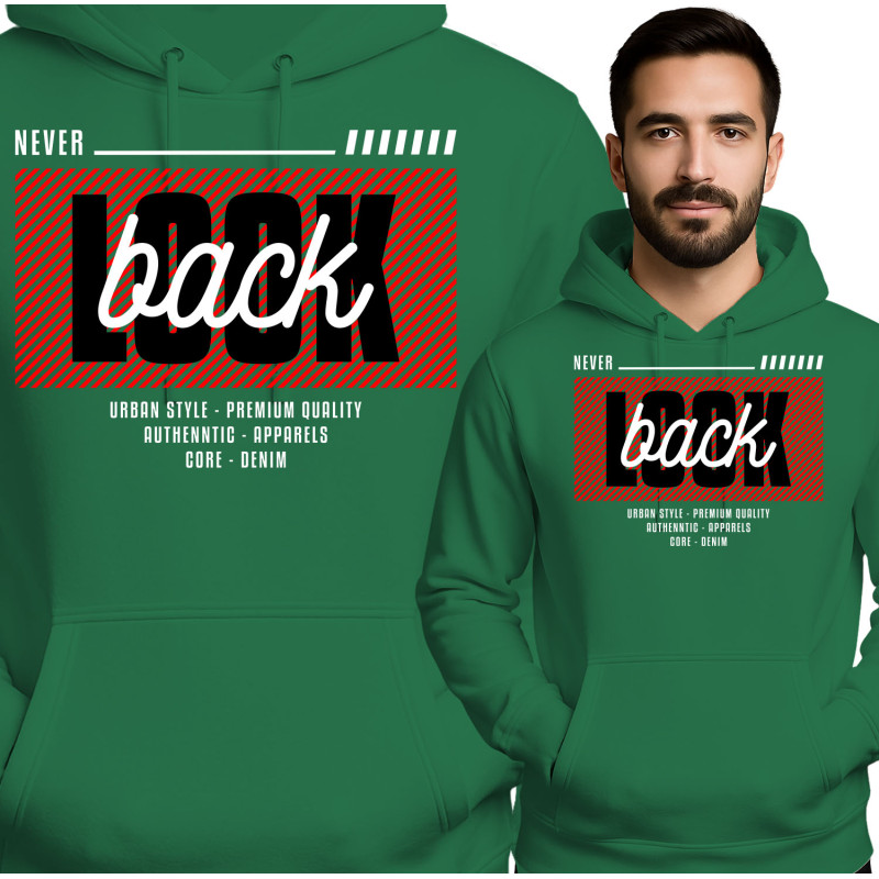 Back Bluza męska 'Never Look'
