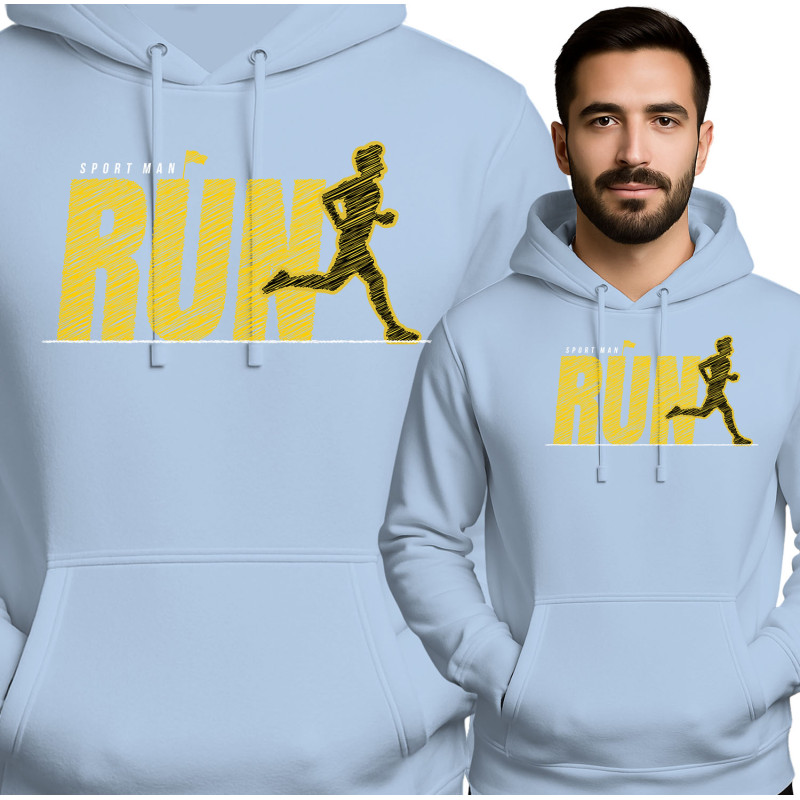 Sportieve Rode Hoodie voor Mannen