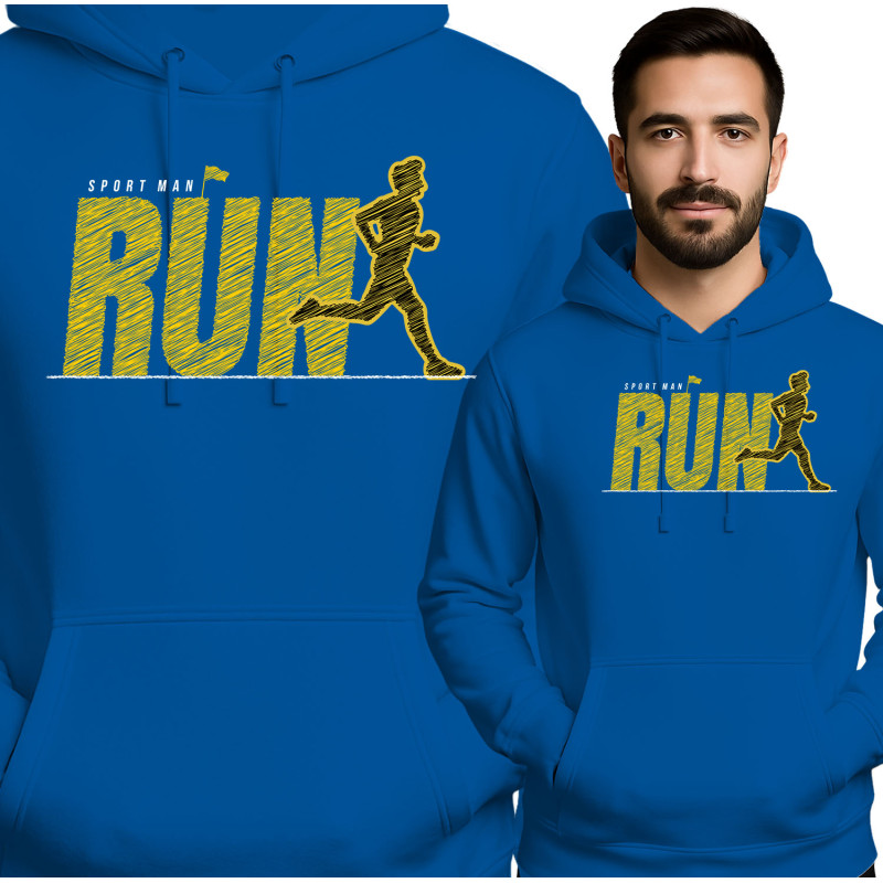 Sportieve Rode Hoodie voor Mannen