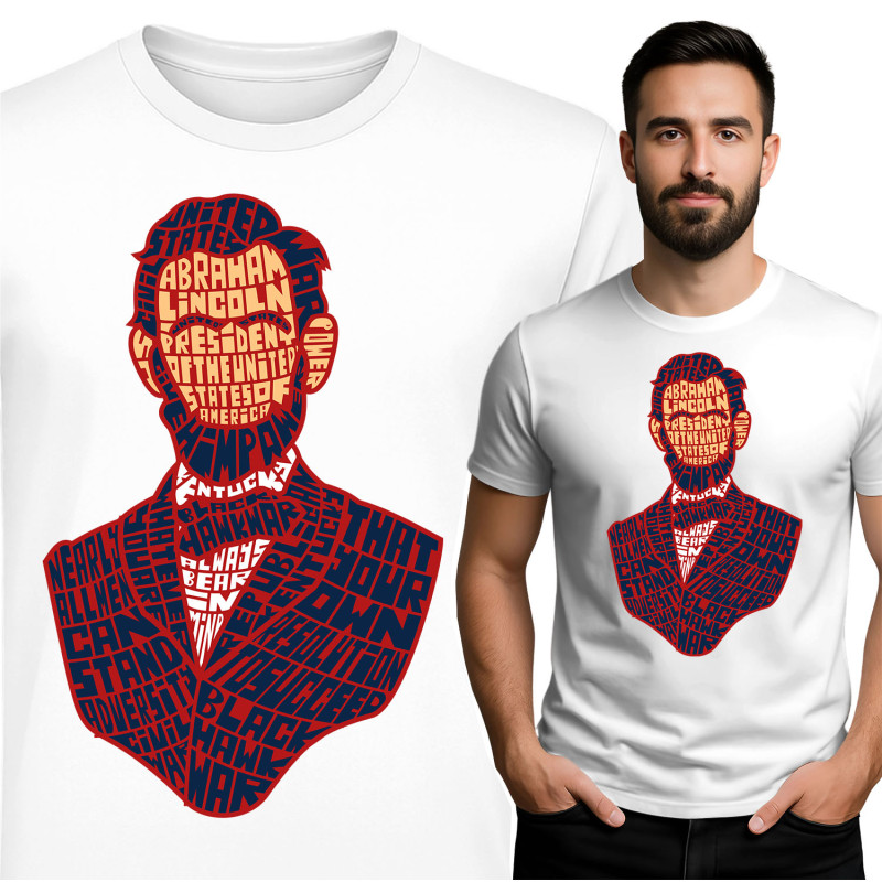 Koszulka Męska 'Abraham Lincoln'