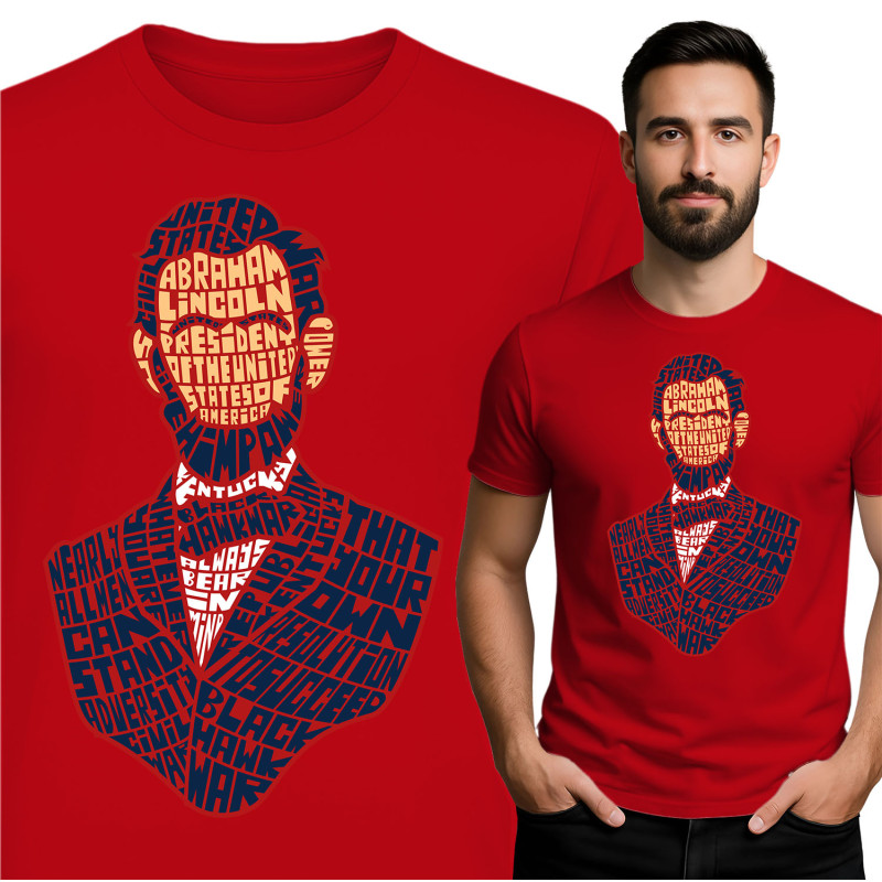 Abraham Lincoln Grafisch T-Shirt