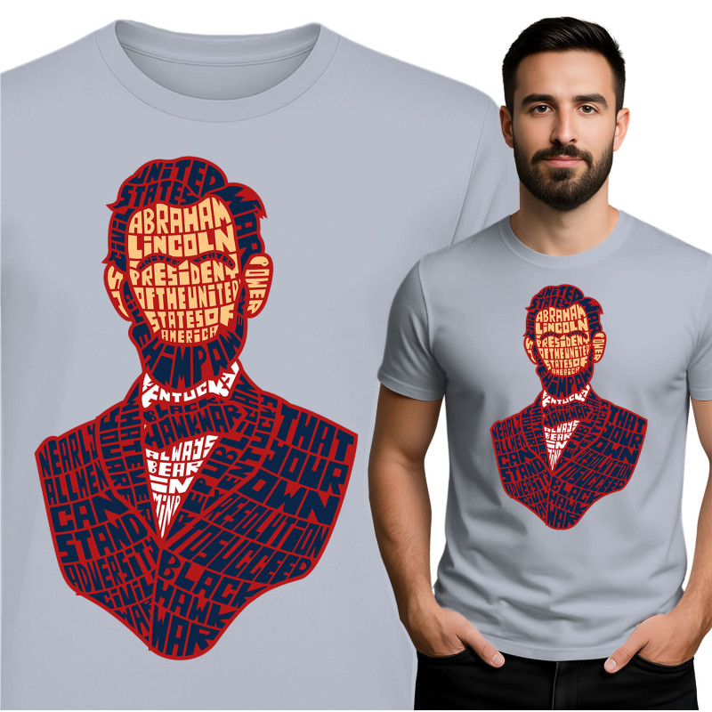 Abraham Lincoln Grafisch T-Shirt