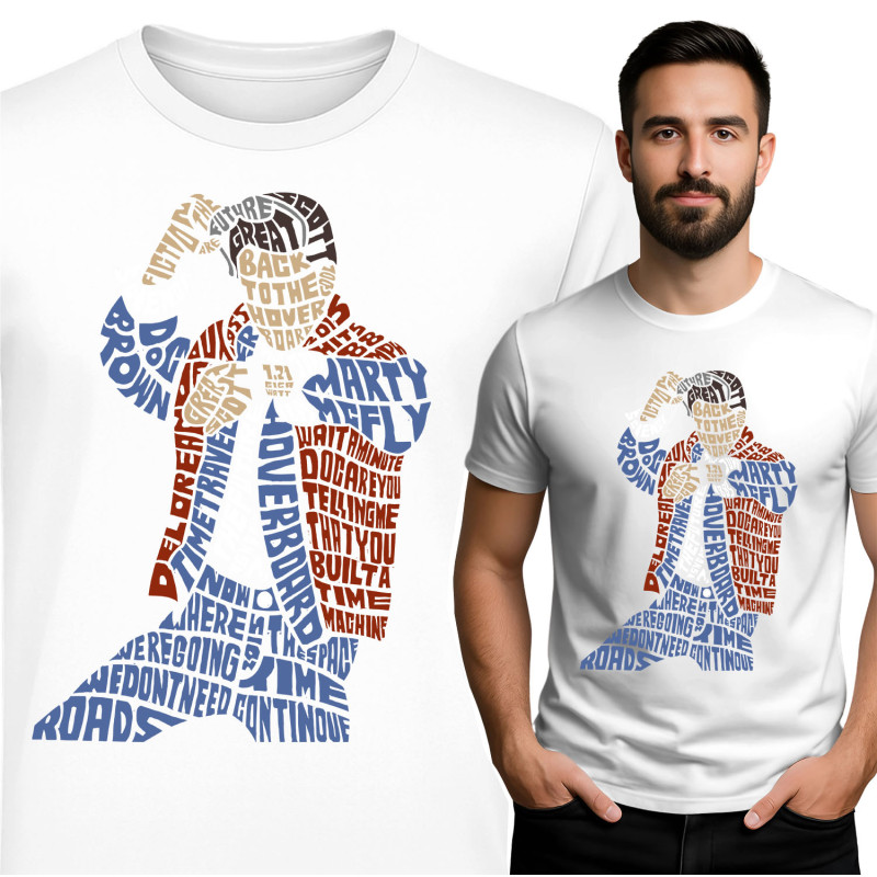Marty McFly Geïnspireerd T-shirt