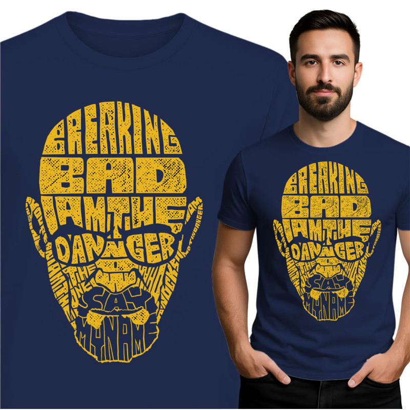 Koszulka Męska 'Breaking Bad – Say My Name Word Cloud Art'