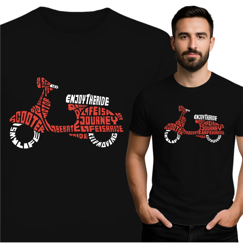 Stijlvol Scooter Graphic T-shirt