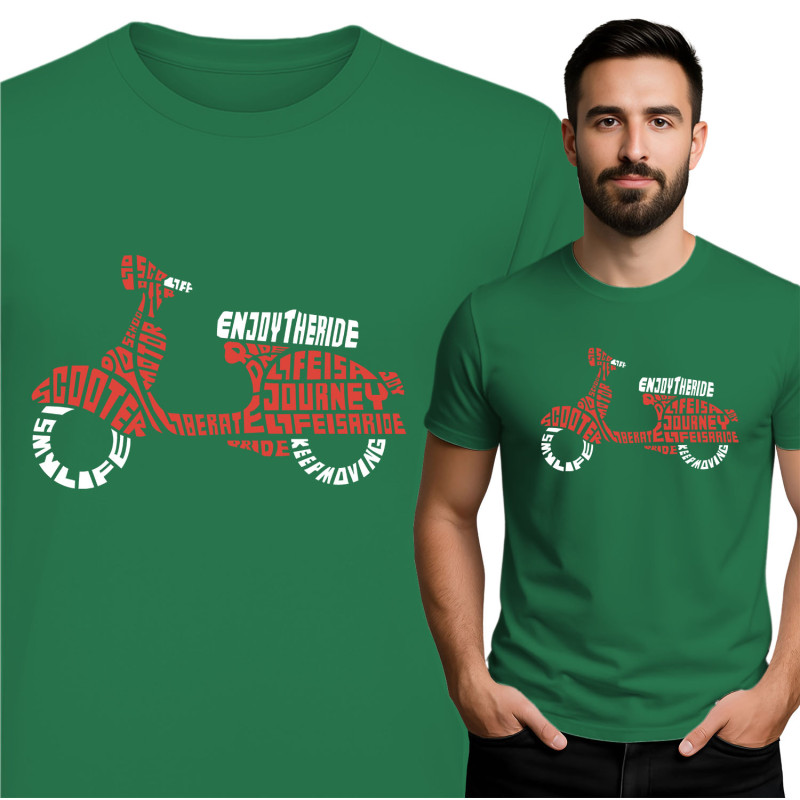 Stijlvol Scooter Graphic T-shirt