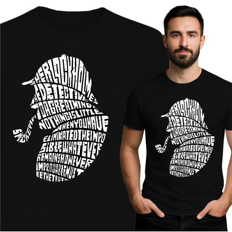 Sherlock Holmes Geïnspireerde T-Shirt