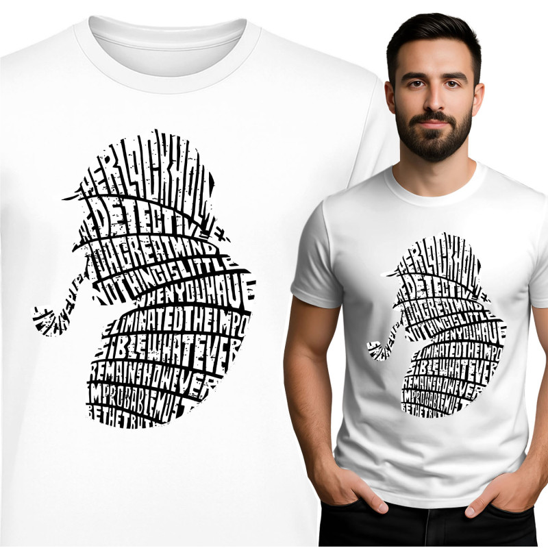 Sherlock Holmes Geïnspireerde T-Shirt