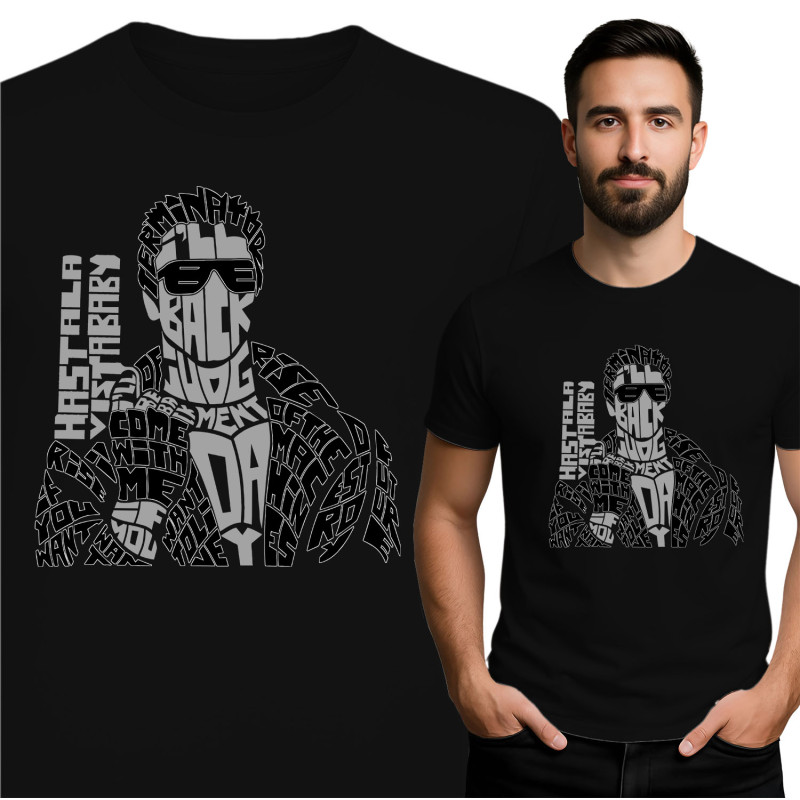 Stylish Black T-Shirt with Unique Design