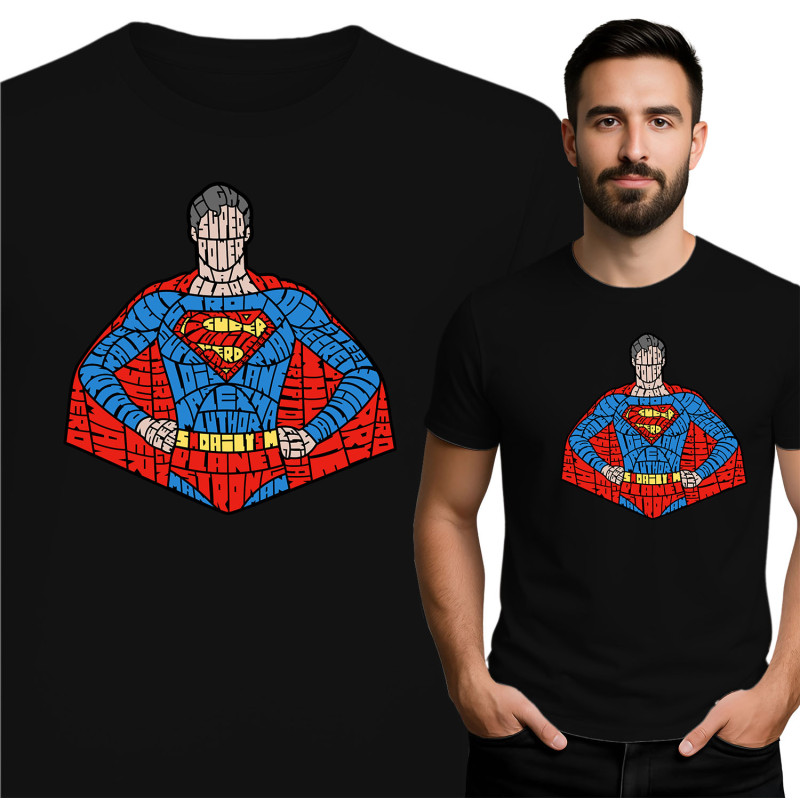 Superman geïnspireerde Graphic Tee