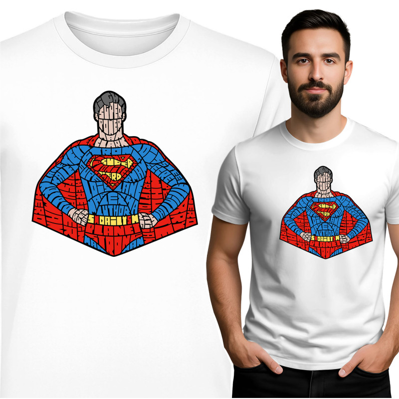 Superman geïnspireerde Graphic Tee