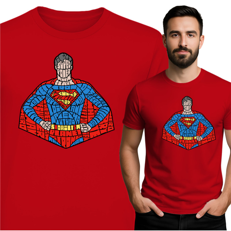 Superman geïnspireerde Graphic Tee