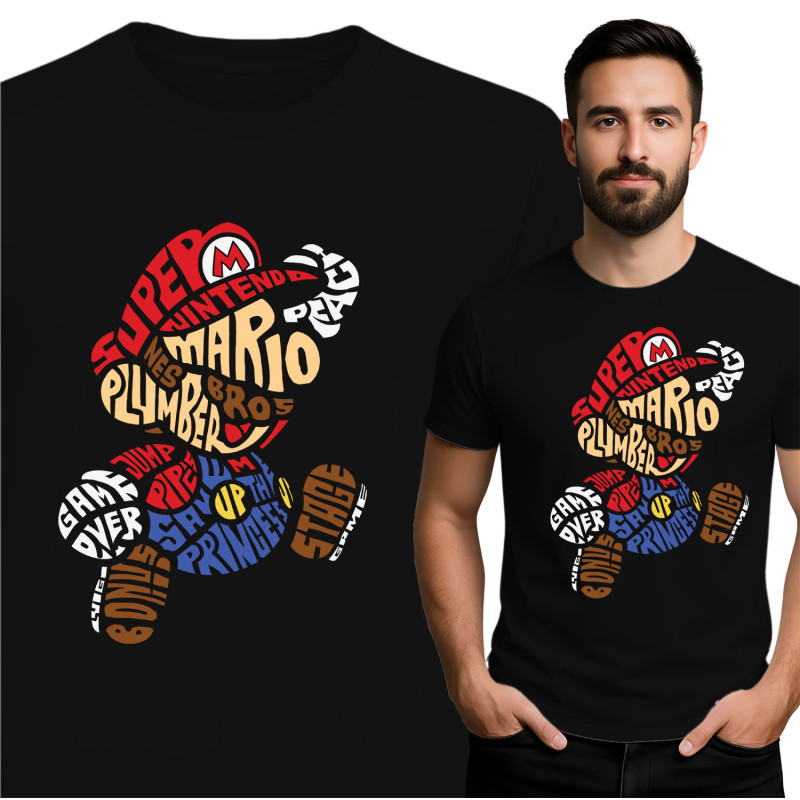 Super Mario Themed T-Shirt