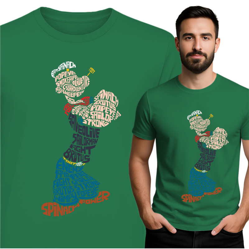 Popeye Inspired Graphic T-Shirt