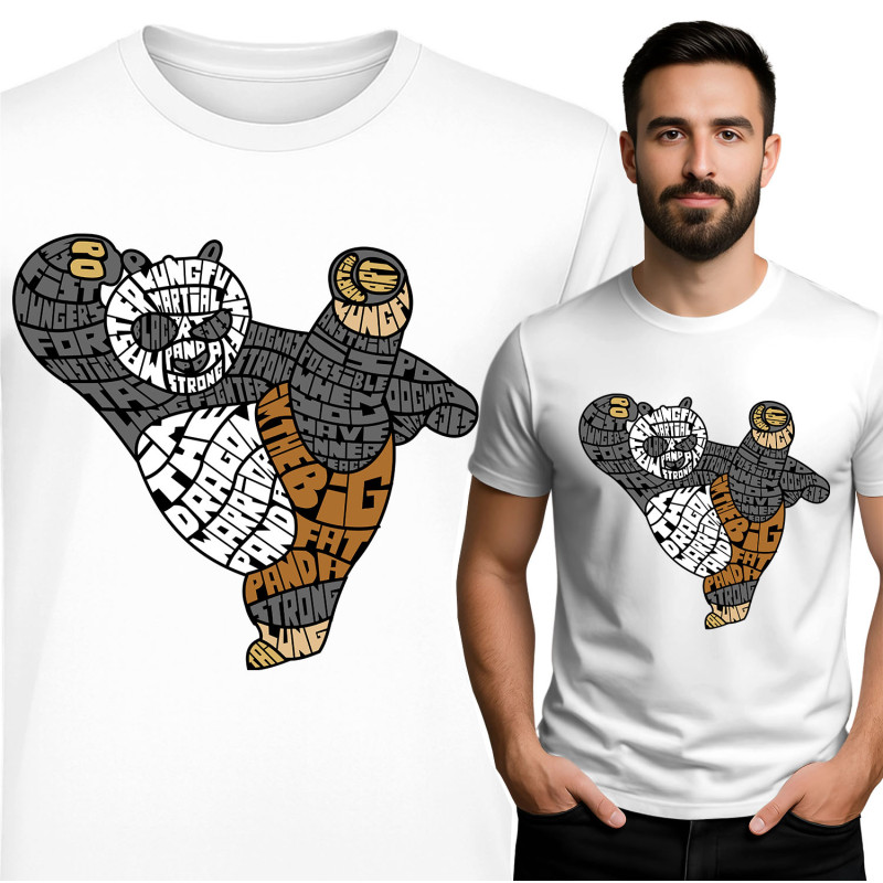 Big Fat Panda T-Shirt - Martial Arts Inspired