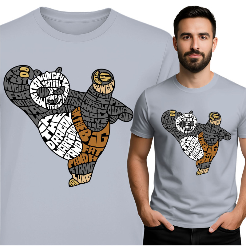 Big Fat Panda T-Shirt - Geïnspireerd op Vechtkunsten