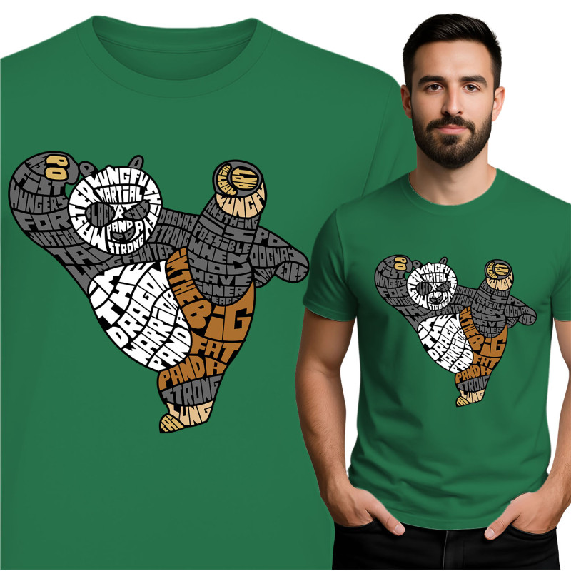 Big Fat Panda T-Shirt - Geïnspireerd op Vechtkunsten
