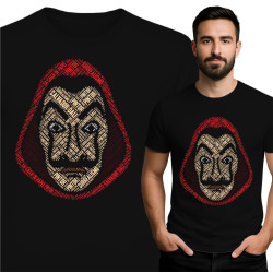 Zwarte T-shirt Geïnspireerd door Dali