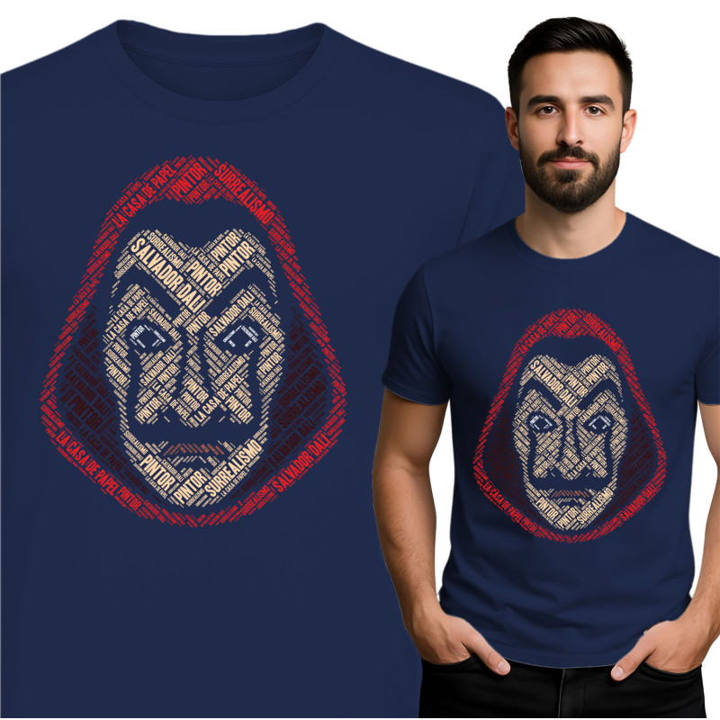 Dali-Inspired Black T-Shirt