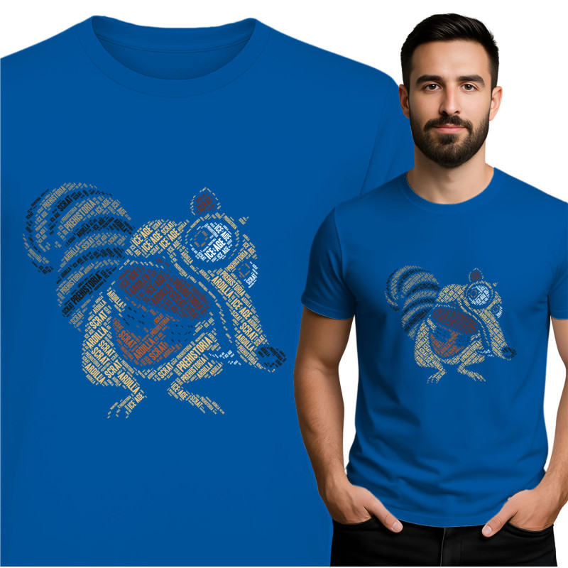 Trendy Graphic Tee with Squirrel Design