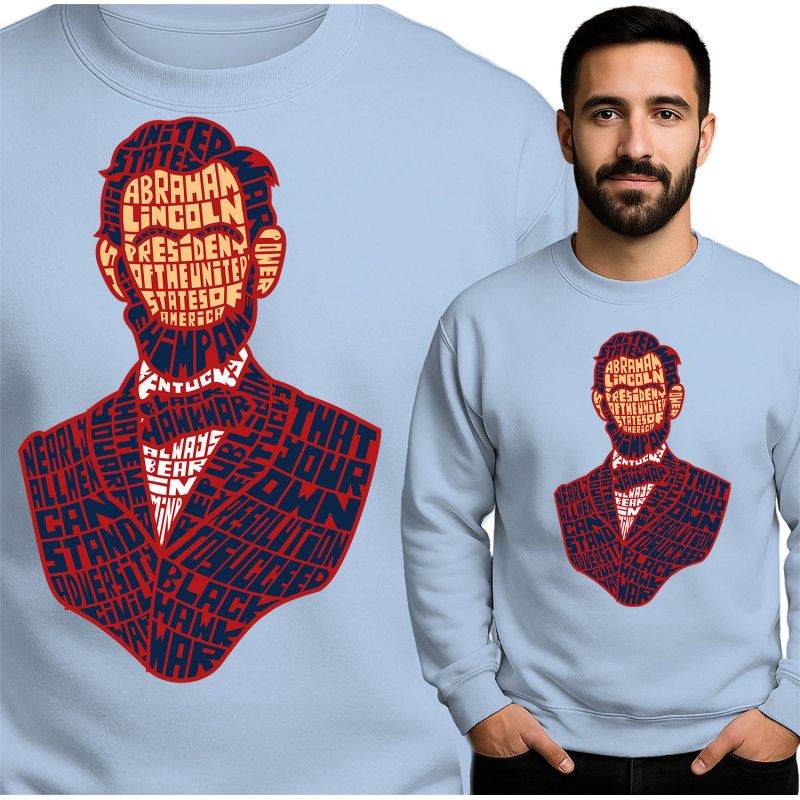 Abraham Lincoln Geïnspireerde Sweatshirt