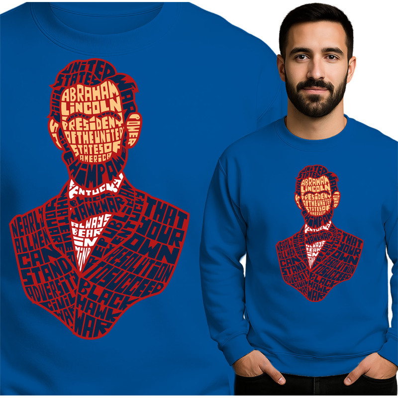 Abraham Lincoln Geïnspireerde Sweatshirt