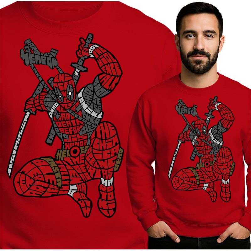 Comic-Stijl Deadpool Sweatshirt