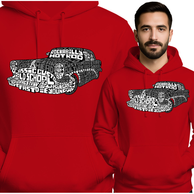 Vintage Geïnspireerde Hot Rod Hoodie